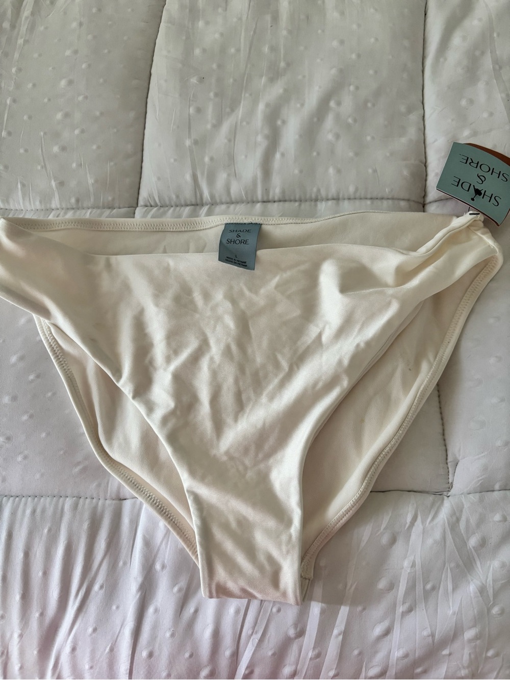 Shade & Shore Cream Bikini Bottom